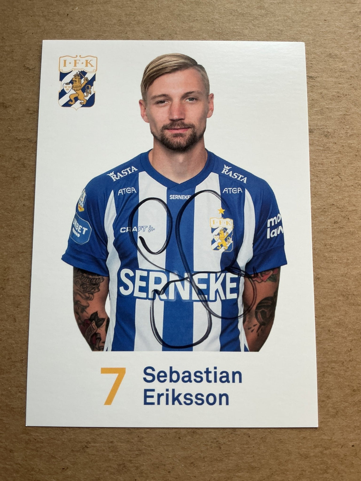 Sebastian Eriksson, Sweden 🇸🇪 IFK Göteborg 2020/21 hand signed - Autographs-World