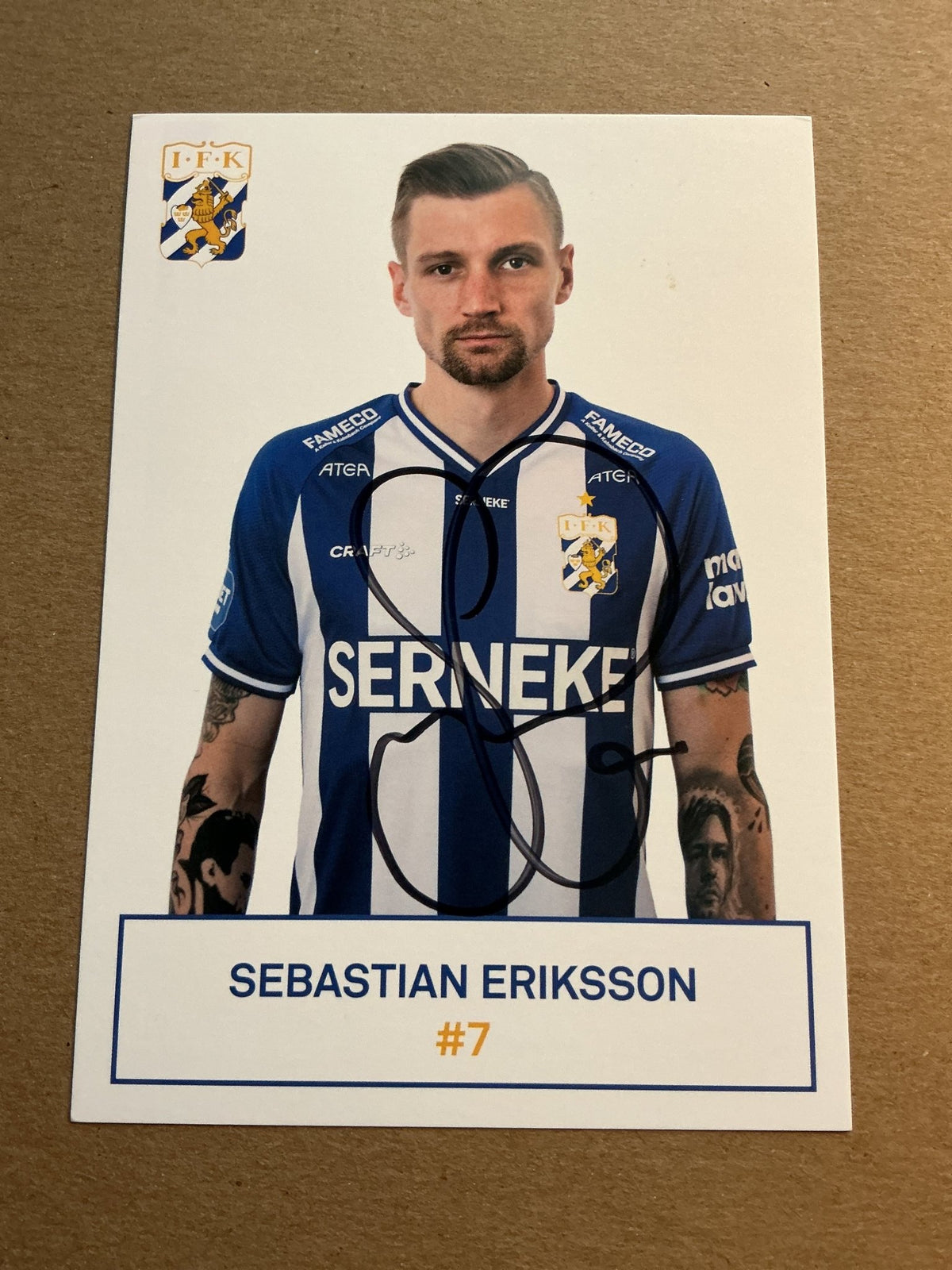Sebastian Eriksson, Sweden 🇸🇪 IFK Göteborg 2021/22 hand signed - Autographs-World