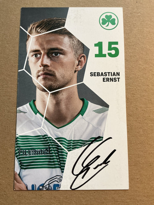 Sebastian Ernst, Germany 🇩🇪 SpVgg Greuther Fürth 2019/20 hand signed - Autographs-World