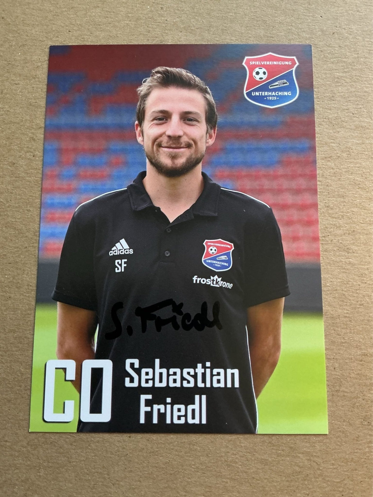 Sebastian Friedl, Germany 🇩🇪 SpVgg Unterhaching 2019/20 hand signed - Autographs-World