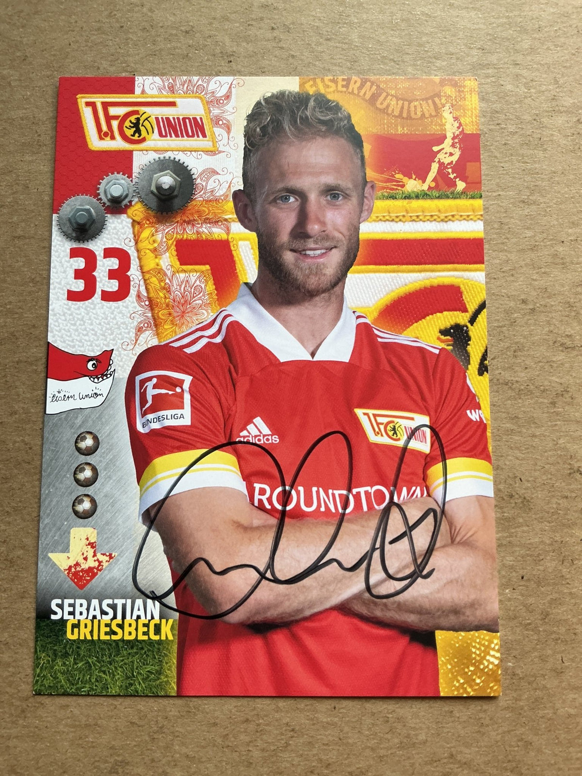 Sebastian Griesbeck, Germany 🇩🇪 1.FC Union Berlin 2020/21 hand signed - Autographs-World