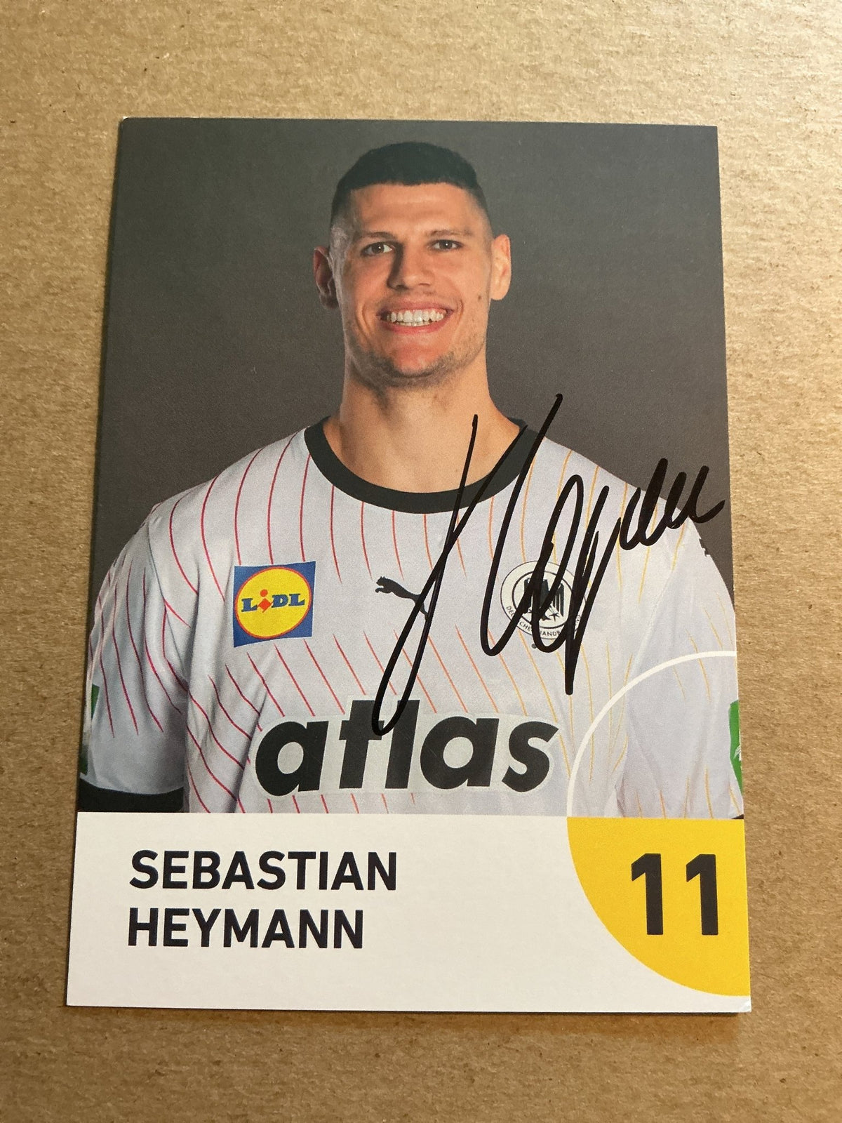 Sebastian Heymann, Germany 🇩🇪 Handball Sports 2025 hand signed - Autographs-World