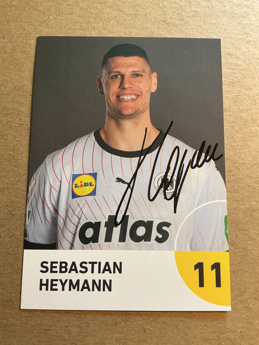 Sebastian Heymann, Germany 🇩🇪 Handball Sports 2025 hand signed - Autographs-World
