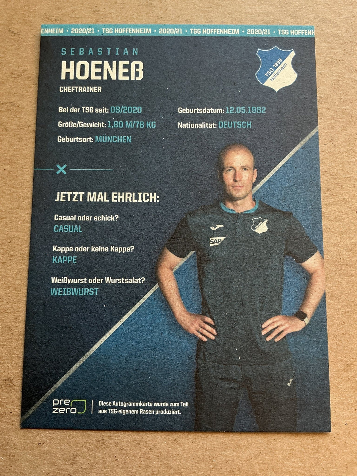 Sebastian Hoeneß, Germany 🇩🇪 TSG 1899 Hoffenheim 2020/21 hand signed - Autographs-World