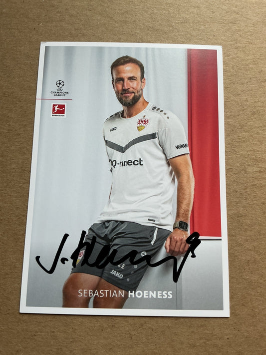 Sebastian Hoeneß, Germany 🇩🇪 VfB Stuttgart 2024/25 hand signed - Autographs-World