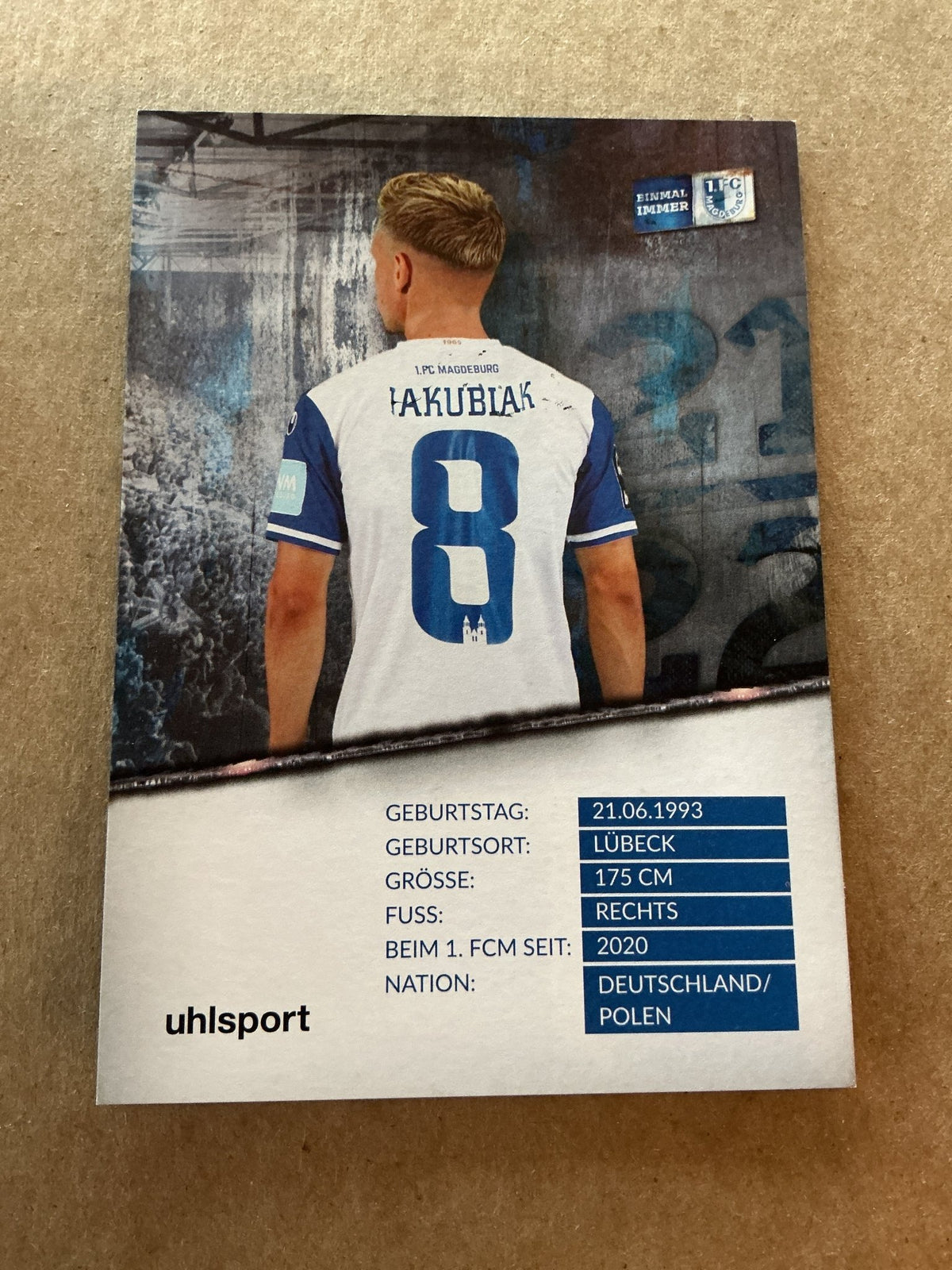 Sebastian Jakubiak, Germany 🇩🇪 1.FC Magdeburg 2021/22 hand signed - Autographs-World