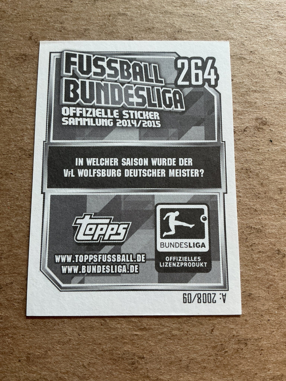 Sebastian Jung, Germany 🇩🇪 VfL Wolfsburg 2014/15 Topps hand signed - Autographs-World