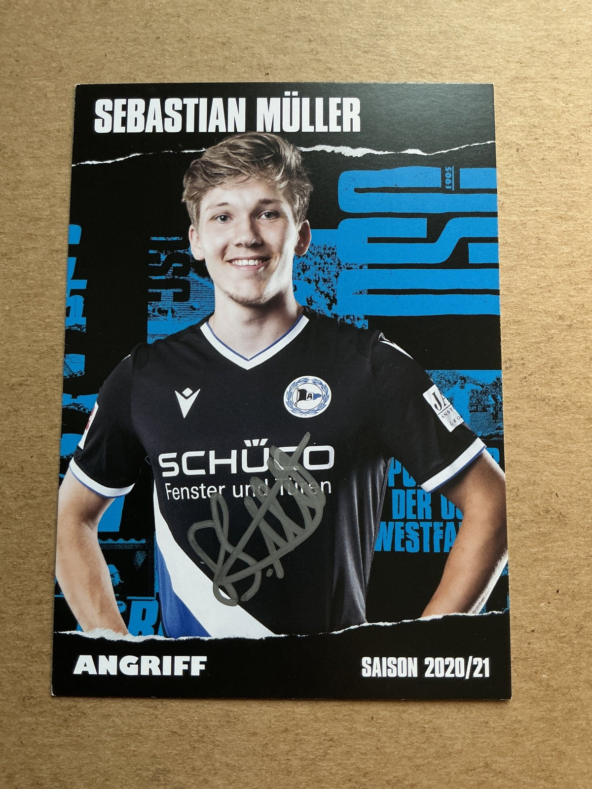 Sebastian Müller, Germany 🇩🇪 Arminia Bielefeld 2020/21 hand signed - Autographs-World