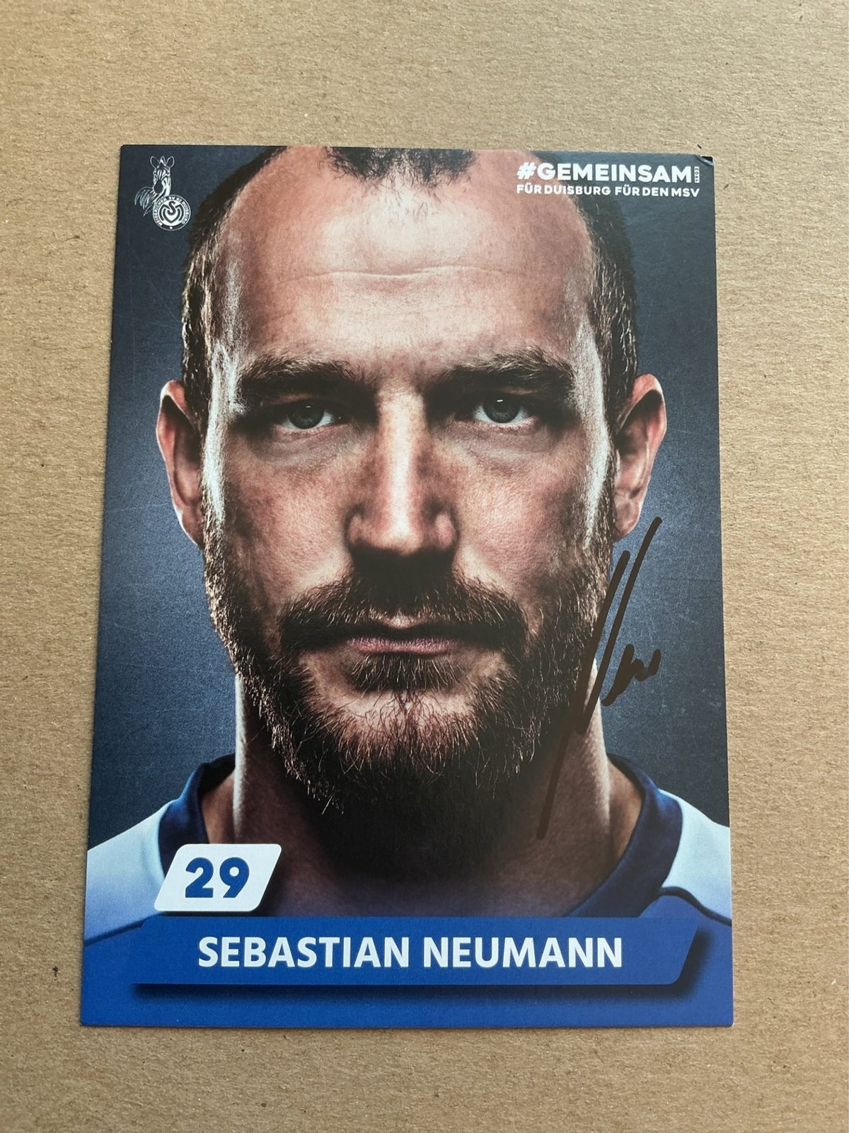 Sebastian Neumann, Germany 🇩🇪 MSV Duisburg 2019/20 hand signed - Autographs-World