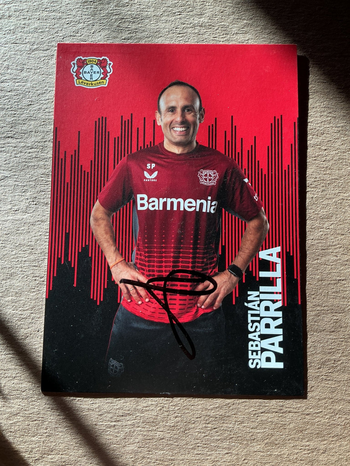 Sebastián Parilla, Spain 🇪🇸 Bayer 04 Leverkusen 2022/23 hand signed - Autographs-World