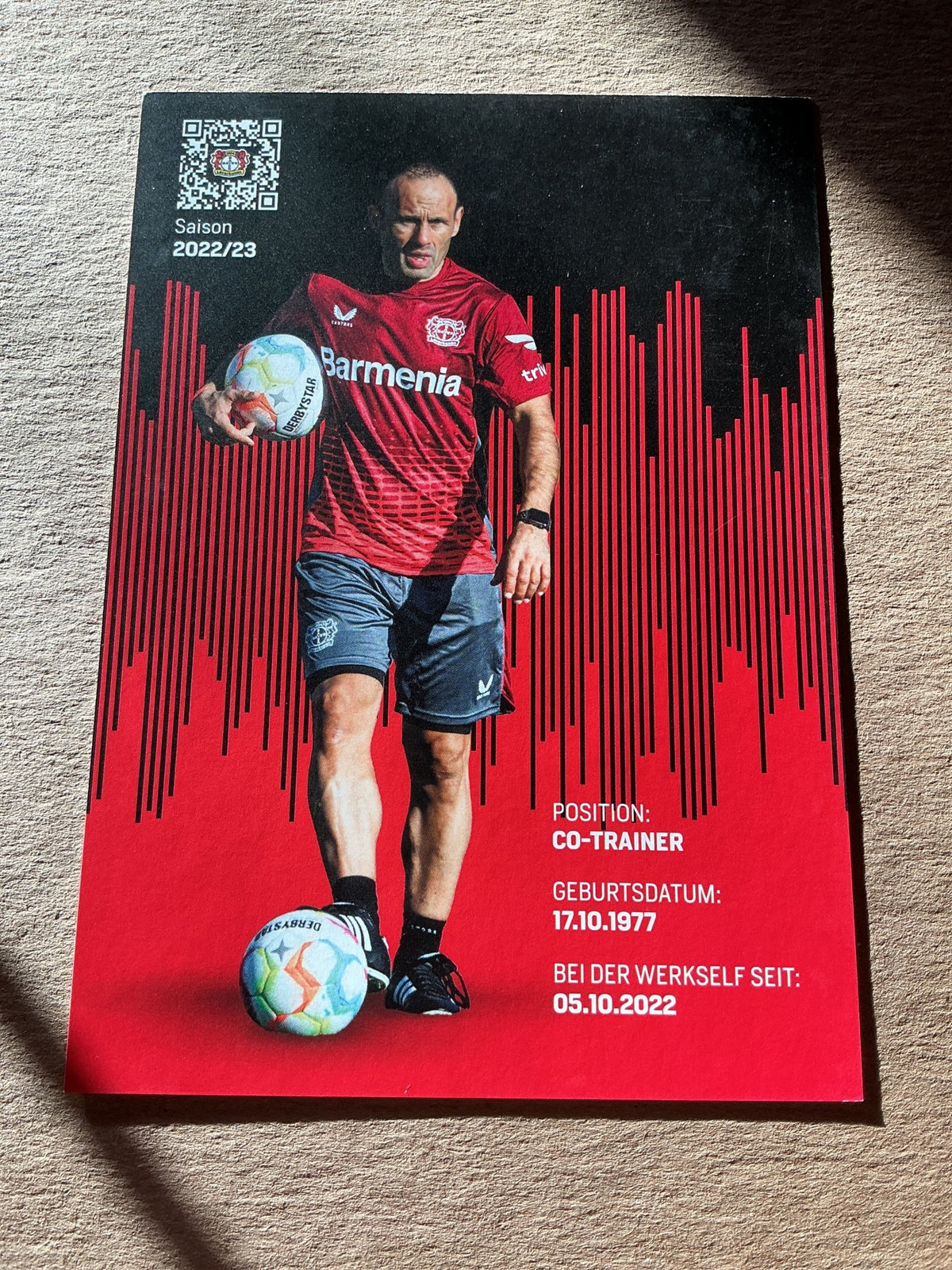 Sebastián Parilla, Spain 🇪🇸 Bayer 04 Leverkusen 2022/23 hand signed - Autographs-World