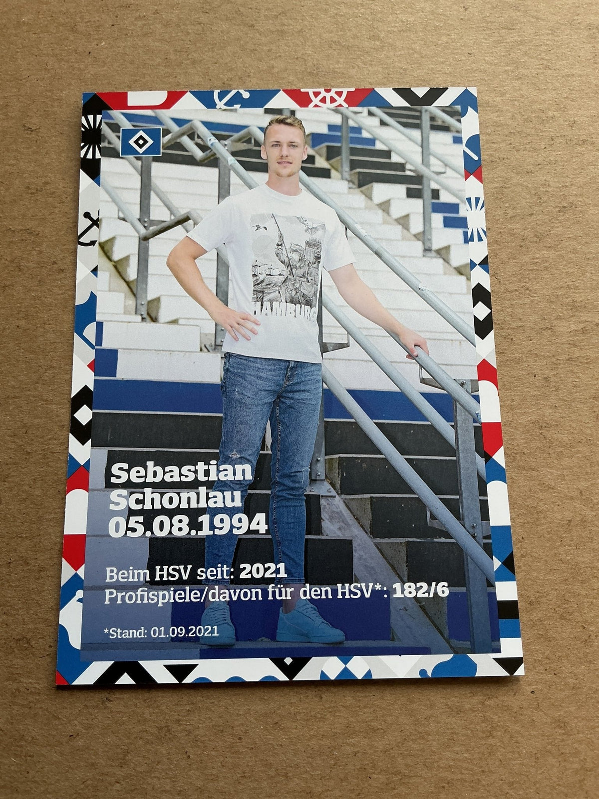 Sebastian Schonlau, Germany 🇩🇪 Hamburger SV 2021/22 hand signed - Autographs-World