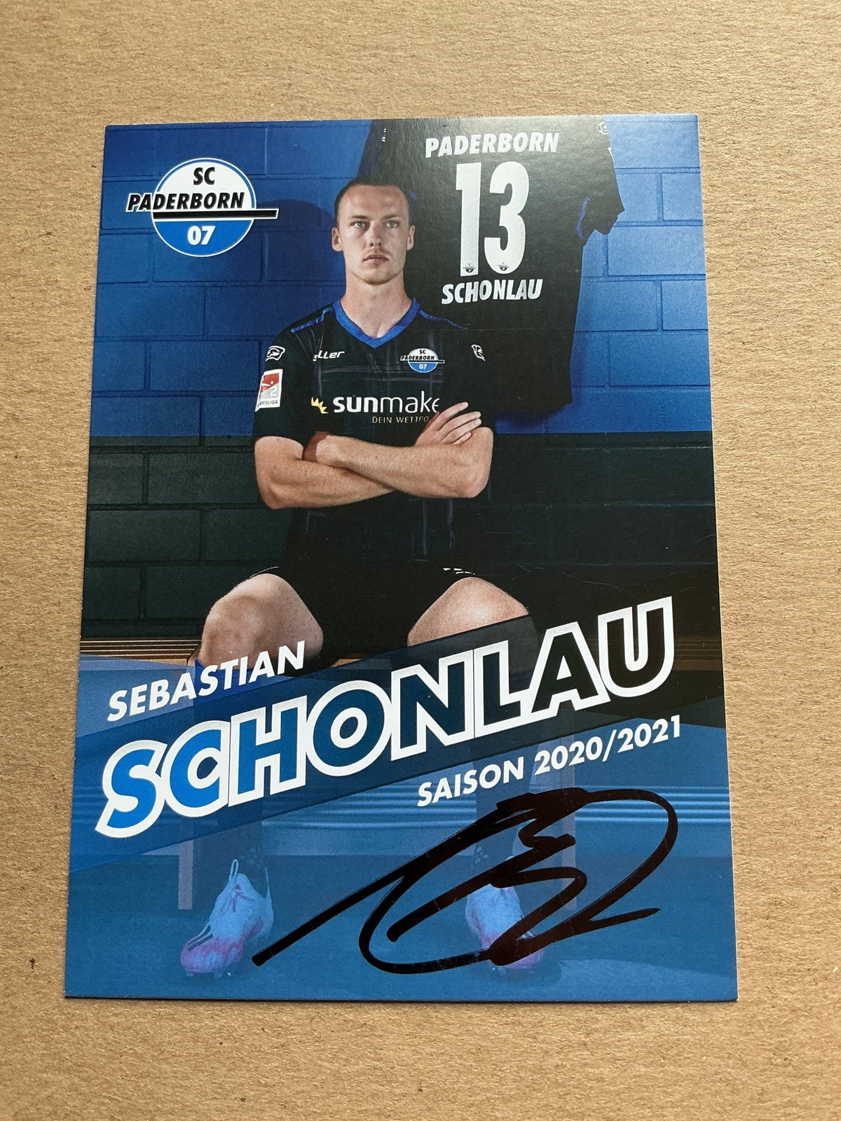 Sebastian Schonlau, Germany 🇩🇪 SC Paderborn 07 2020/21 hand signed - Autographs-World