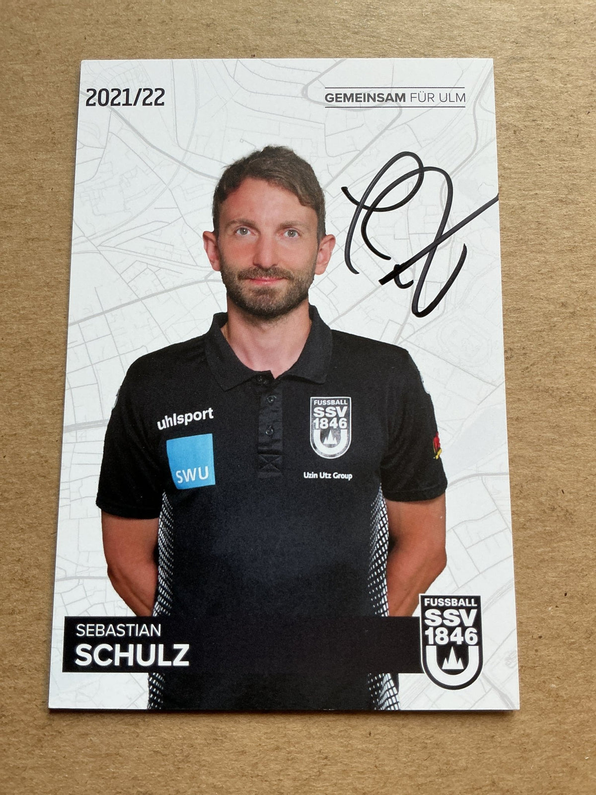 Sebastian Schulz, Germany 🇩🇪 SSV Ulm 1846 2021/22 hand signed - Autographs-World