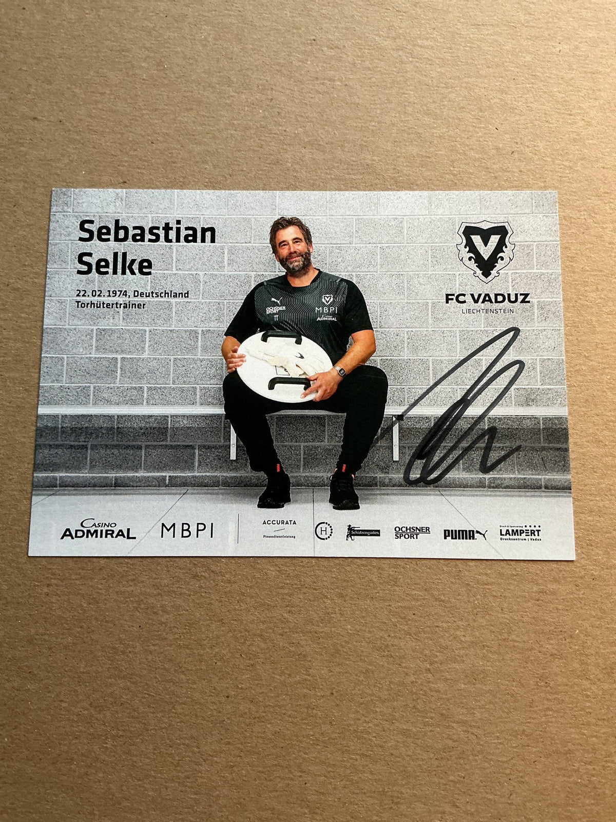 Sebastian Selke, Germany 🇩🇪 FC Vaduz 2021/22 hand signed - Autographs-World