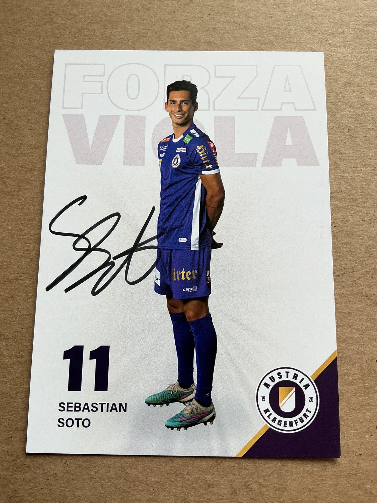 Sebastian Soto, USA 🇺🇸 Austria Klagenfurt 2023/24 hand signed - Autographs-World