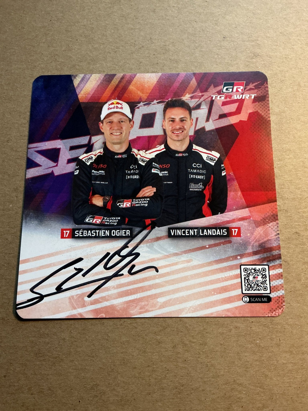 Sébastien Ogier, France 🇫🇷 World Rally Championship Sports 2025 hand signed - Autographs-World