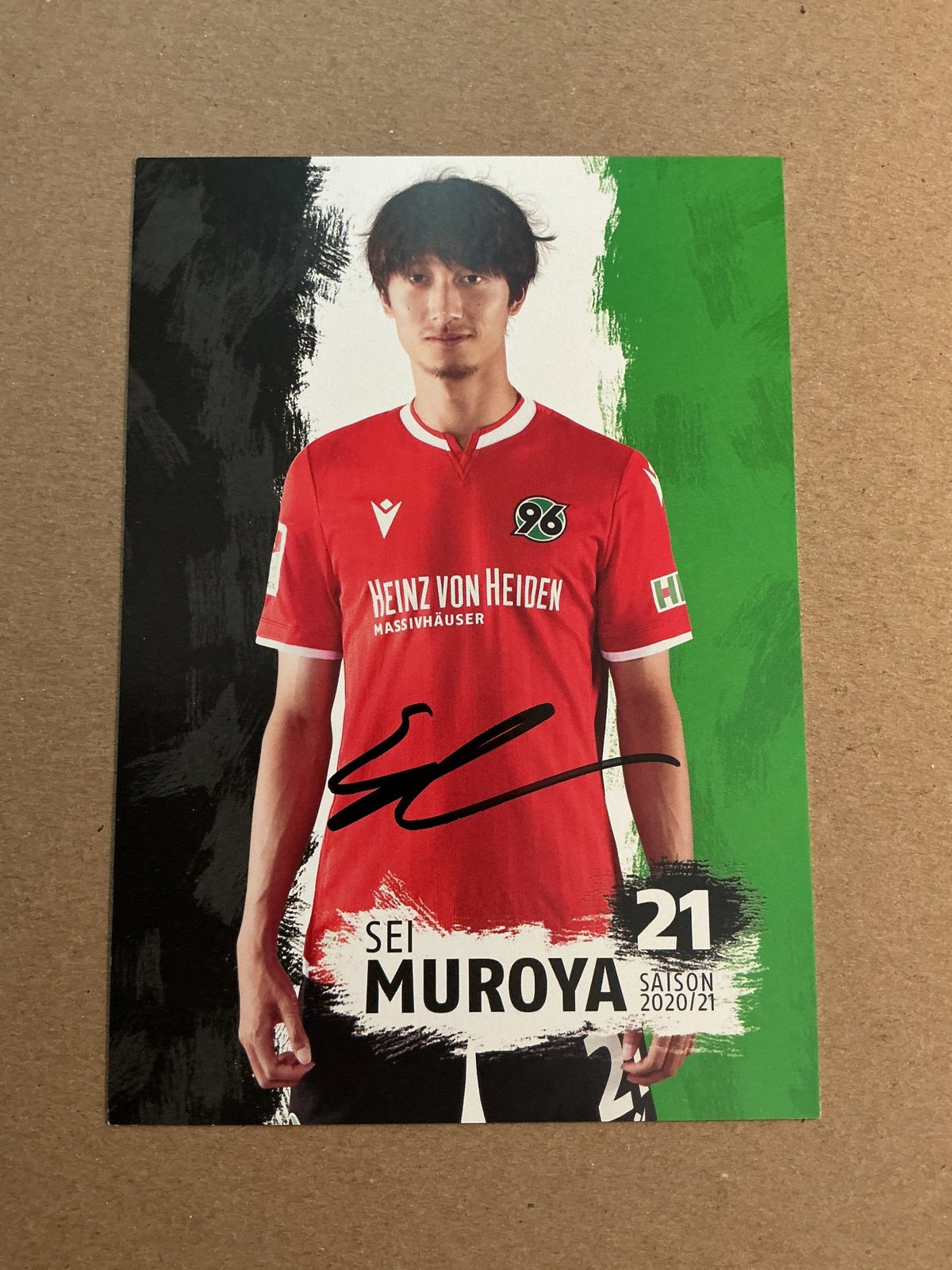 Sei Muroya, Japan 🇯🇵 Hannover 96 2020/21 hand signed - Autographs-World
