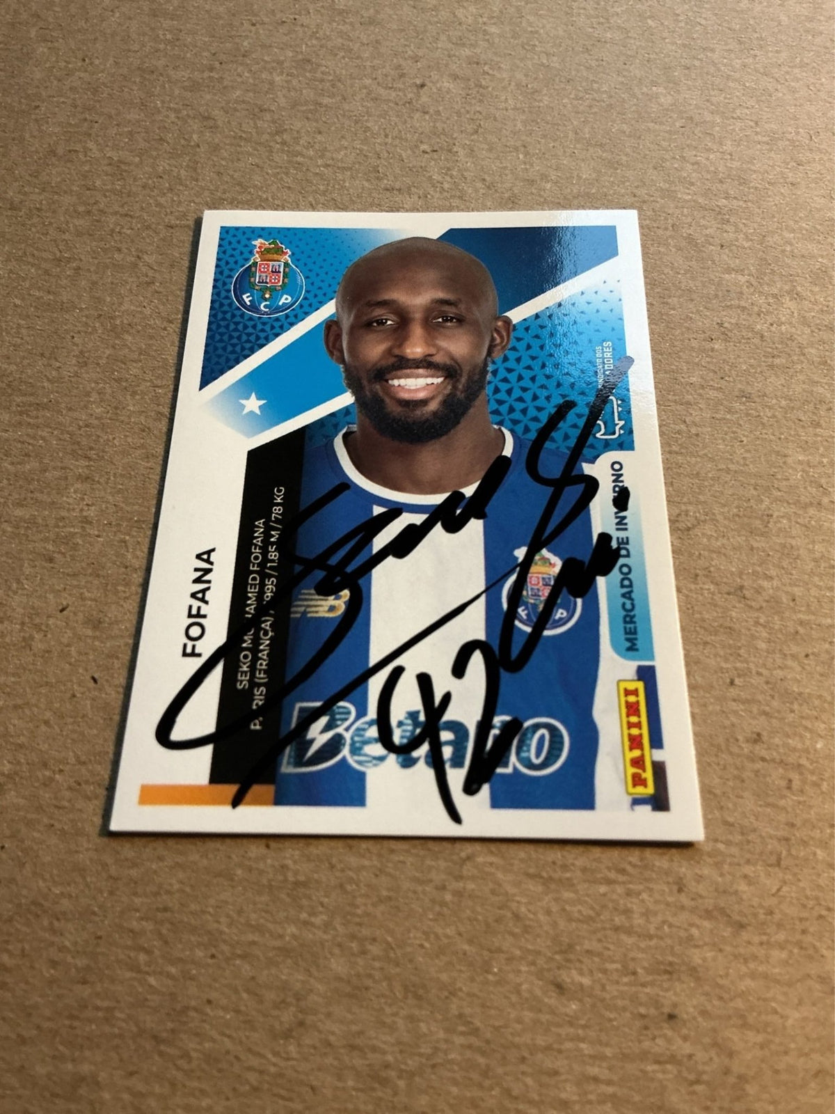 Seko Fofana, Ivory Coast 🇨🇮 FC Porto 2025/26 Panini hand signed - Autographs-World