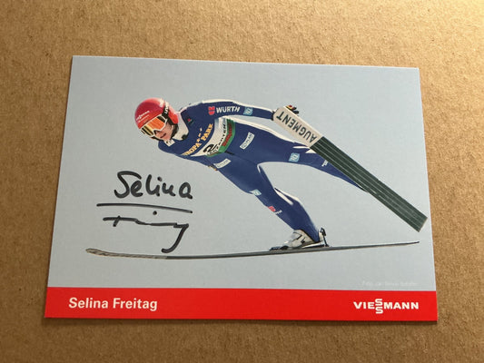 Selina Freitag, Germany 🇩🇪 Ski Jump Winter Sports 2024/25 hand signed - Autographs-World