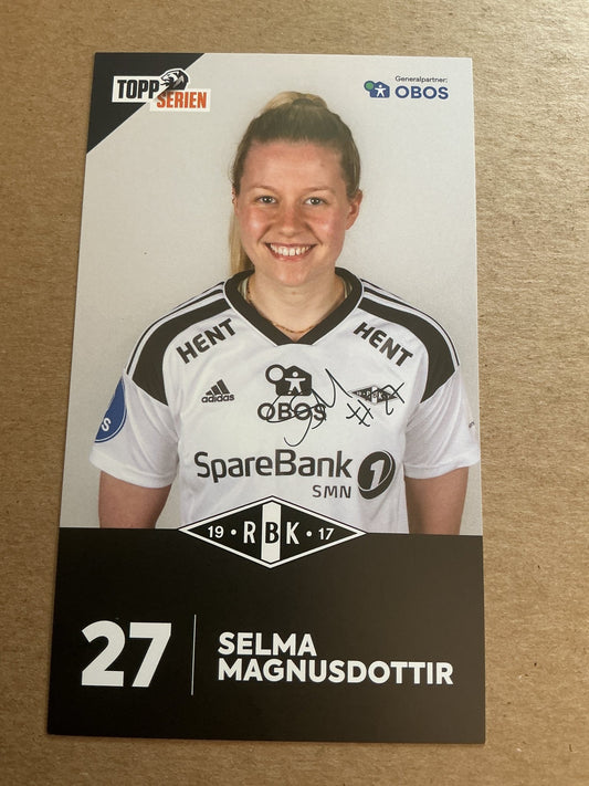 Selma Magnusdottir, Iceland 🇮🇸 Rosenborg BK 2022/23 hand signed - Autographs-World
