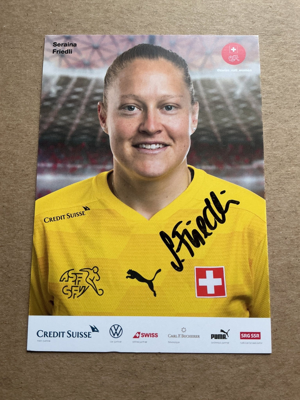 Seraina Friedli, Switzerland 🇨🇭 UEFA Women’s Euro 2022 hand signed - Autographs-World