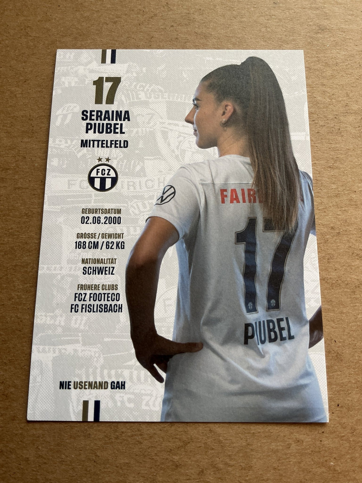 Seraina Piubel, Switzerland 🇨🇭 FC Zürich 2023/24 hand signed - Autographs-World