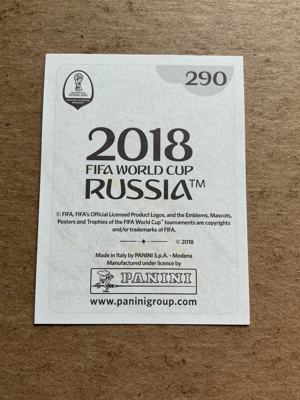 Sergio Agüero, Argentina 🇦🇷 FIFA World Cup 2018 Panini hand signed - Autographs-World