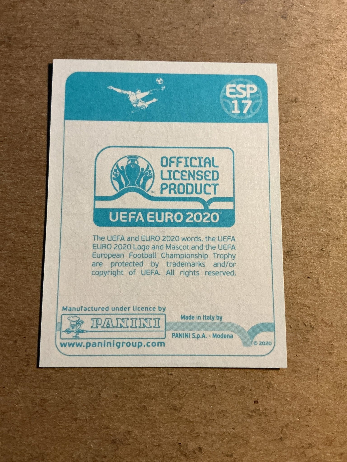 Sergio Busquets, Spain 🇪🇸 UEFA Euro 2020 Panini hand signed - Autographs-World