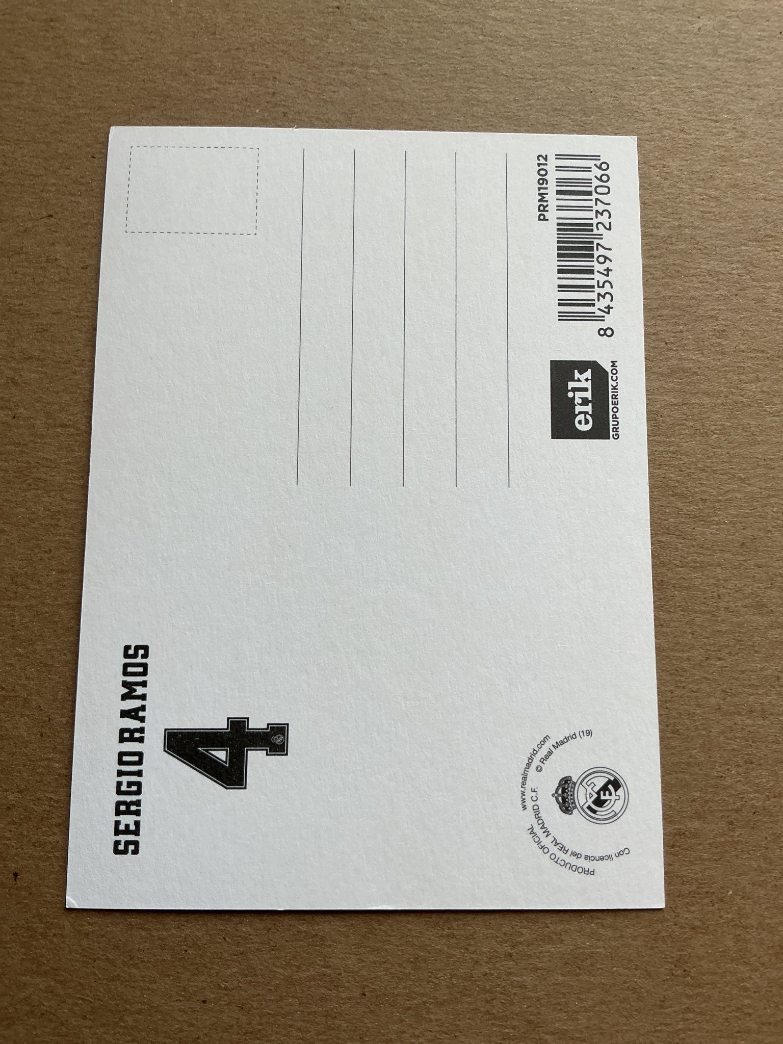 Sergio Ramos, Spain 🇪🇸 Real Madrid 2019/20 hand signed - Autographs-World