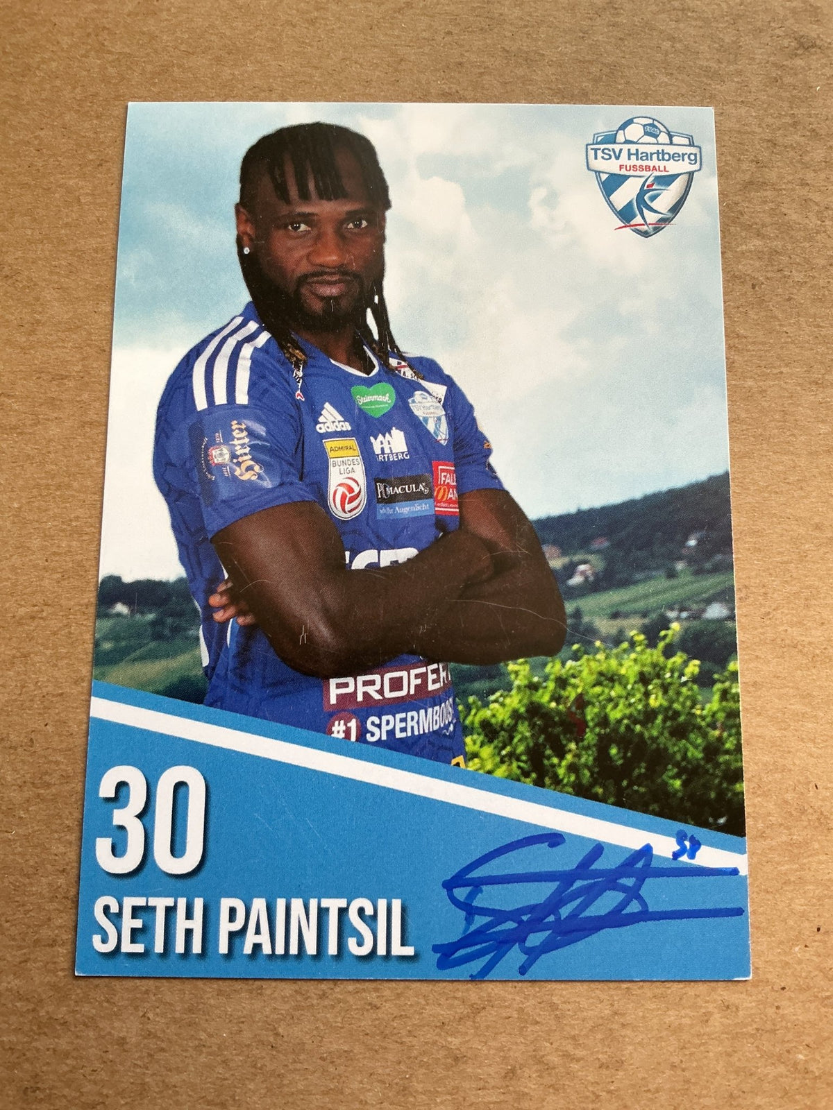 Seth Paintsil, Ghana 🇬🇭 TSV Hartberg 2022/23 hand signed - Autographs-World