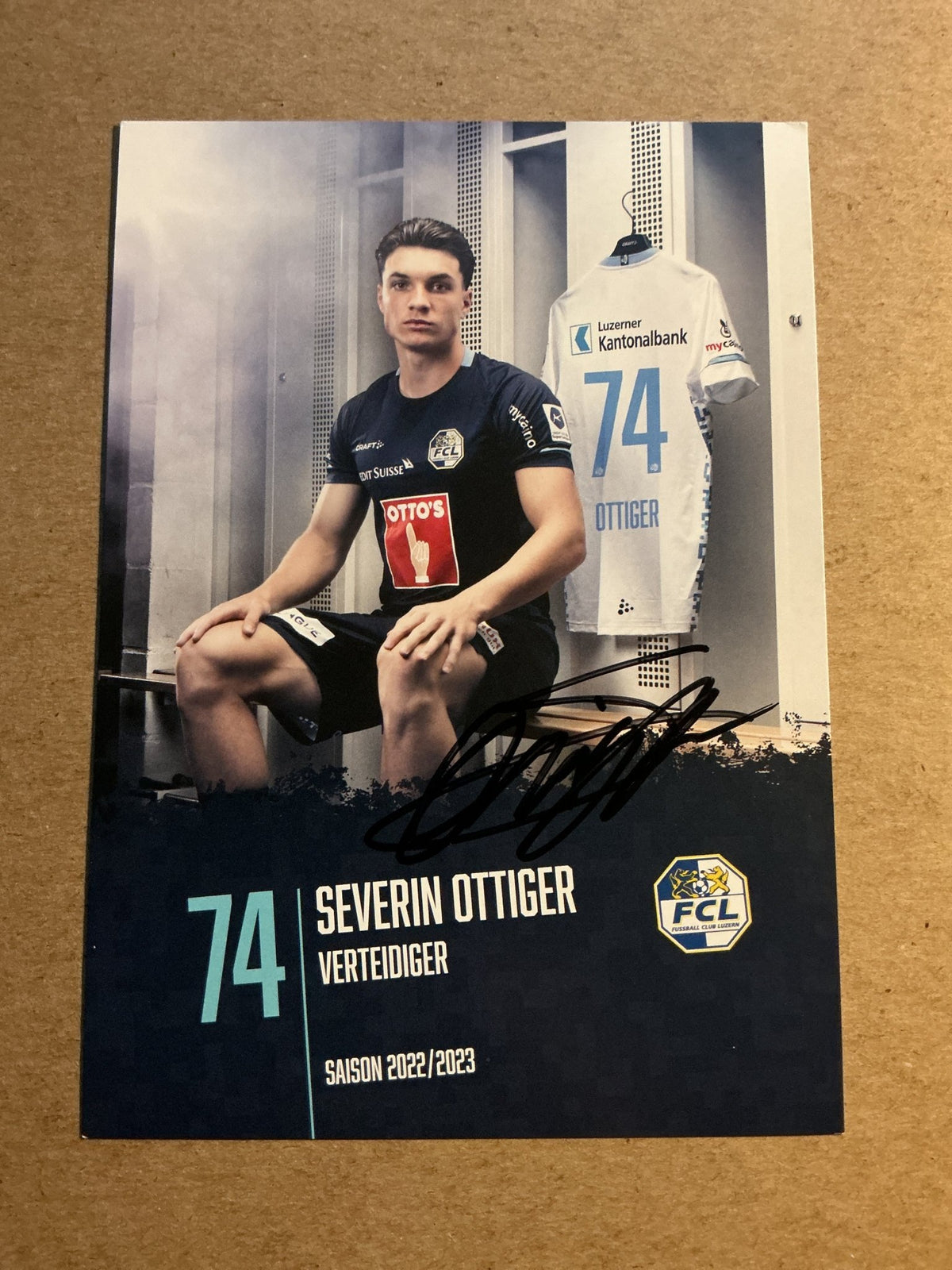 Severin Ottiger, Switzerland 🇨🇭 FC Luzern 2022/23 hand signed - Autographs-World