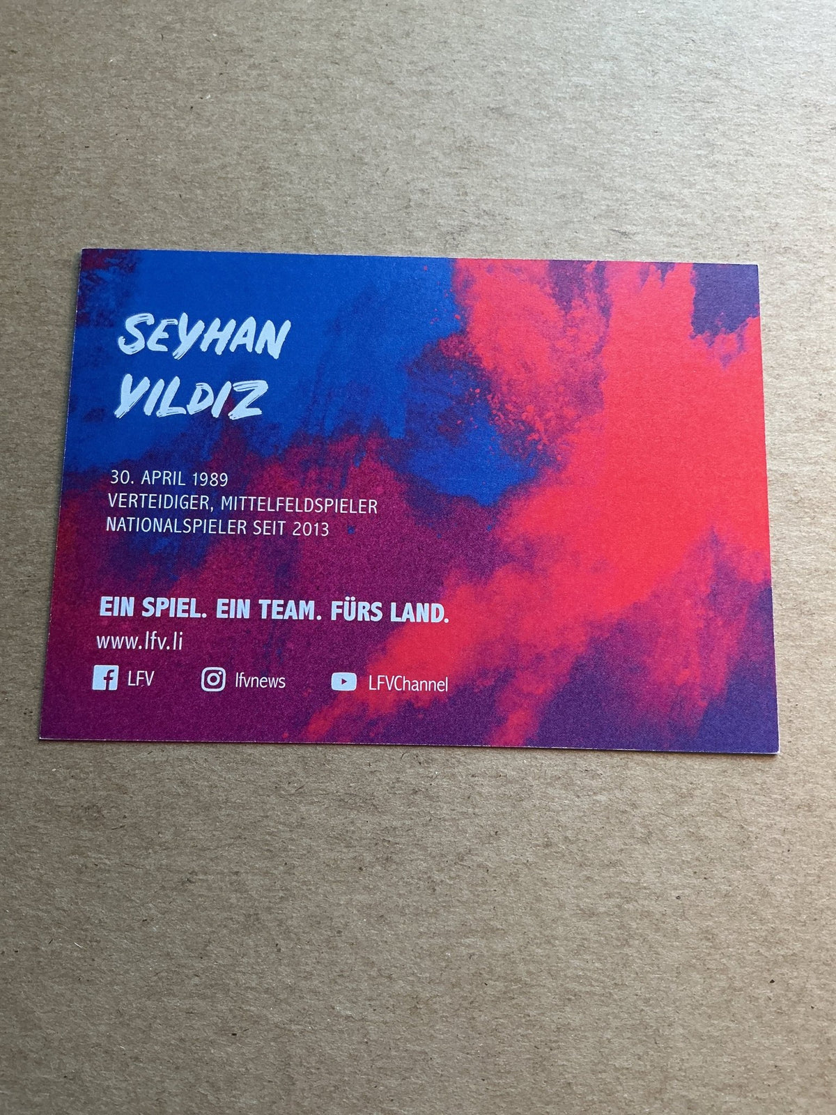 Seyhan Yildiz, Liechtenstein 🇱🇮 2025 hand signed - Autographs-World