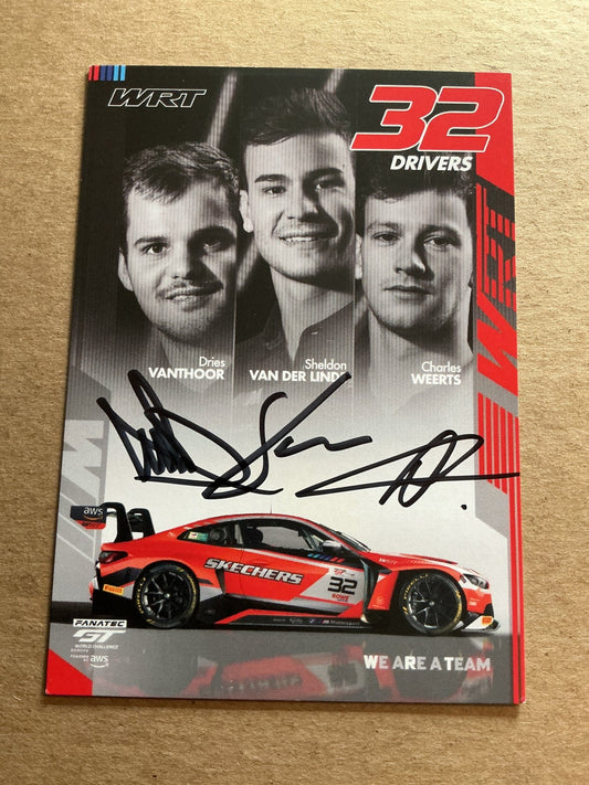 Sheldon van der Linde, South Africa 🇿🇦 Racing Sports 2025 hand signed - Autographs-World