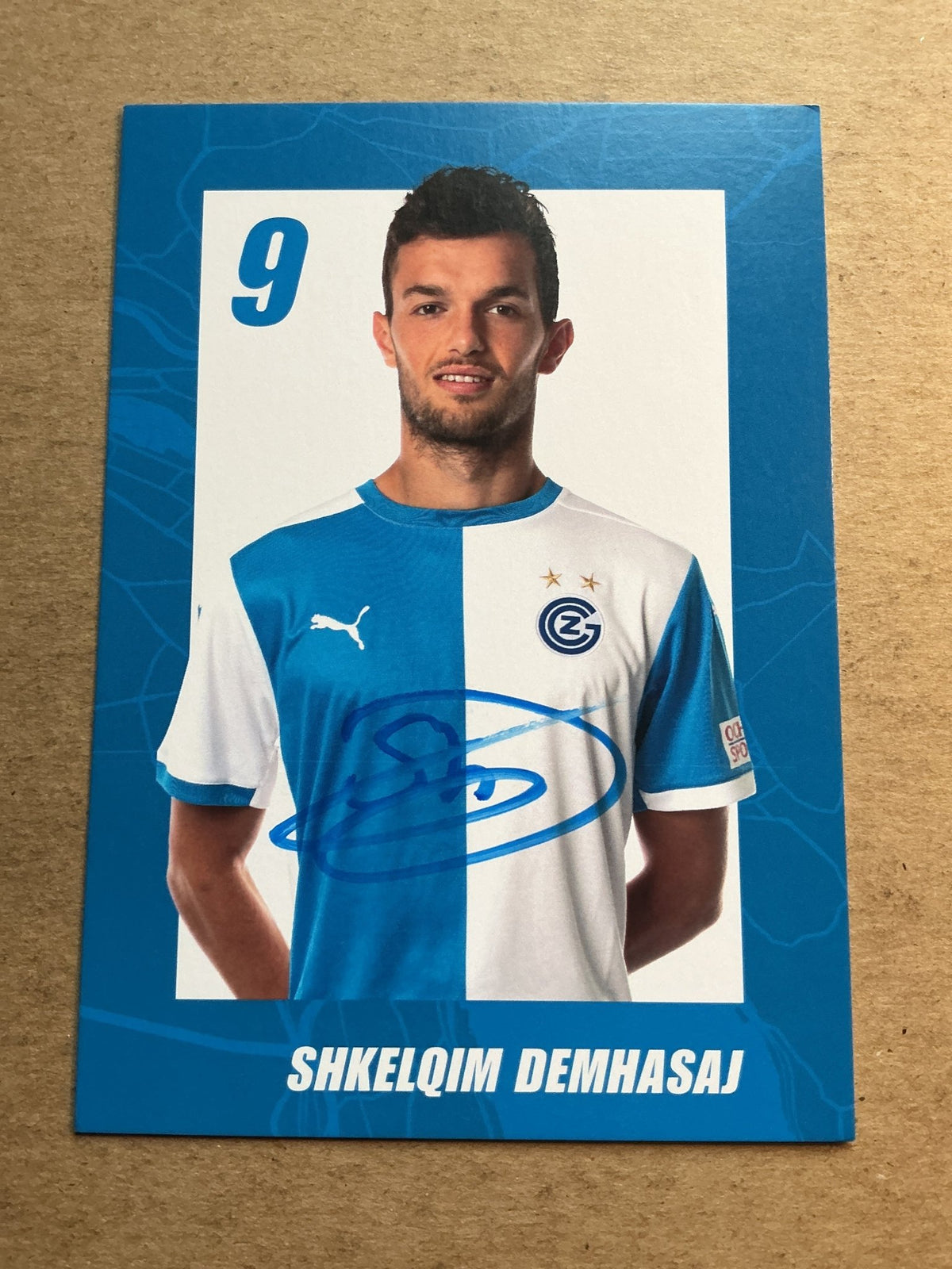 Shkelqim Demhasaj, Switzerland 🇨🇭 Grasshopper Club Zürich 2020/21 hand signed - Autographs-World