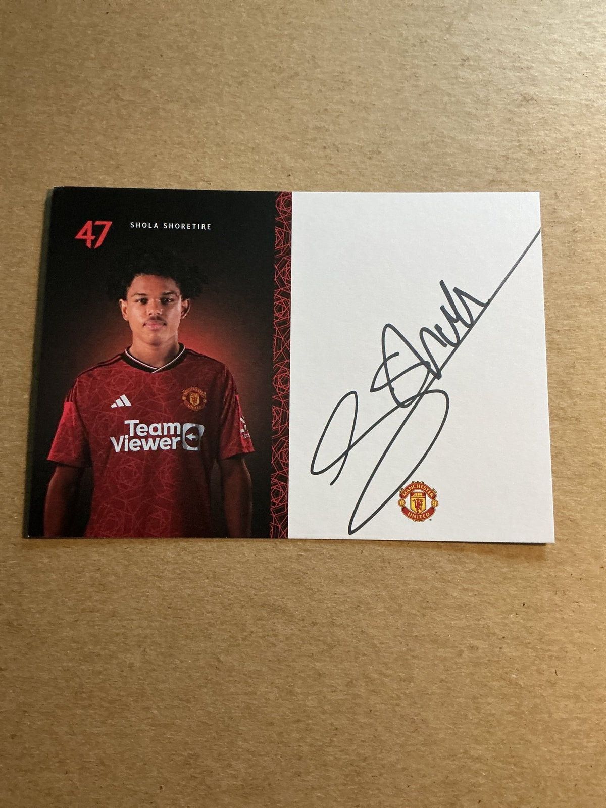 Shola Shoretire, England 🏴󠁧󠁢󠁥󠁮󠁧󠁿 Manchester United 2023/24 hand signed - Autographs-World