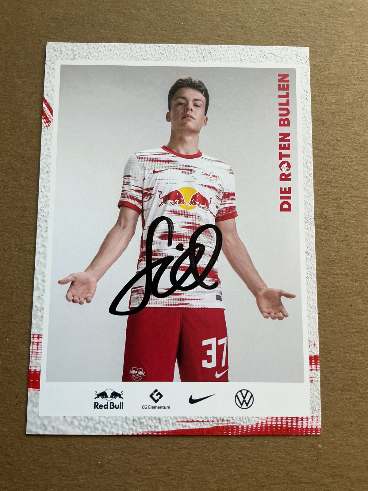 Sidney Raebiger, Germany 🇩🇪 RB Leipzig 2021/22 hand signed - Autographs-World