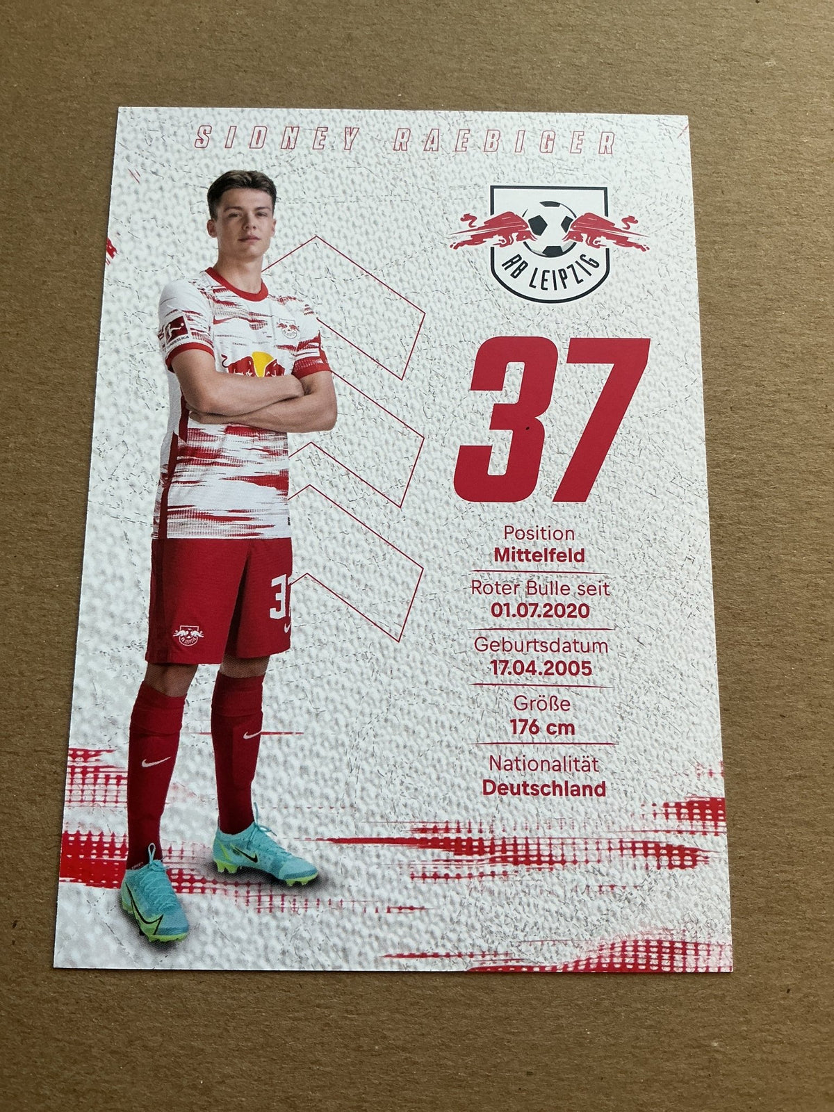 Sidney Raebiger, Germany 🇩🇪 RB Leipzig 2021/22 hand signed - Autographs-World