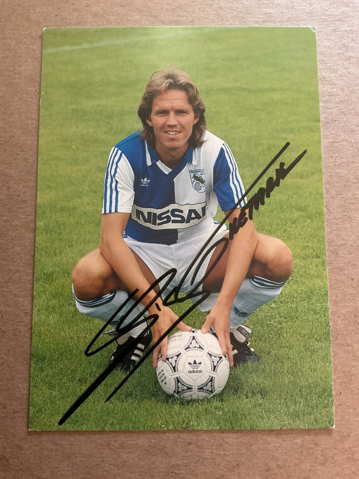 Sigurdur Gretarsson, Iceland 🇮🇸 Grasshoppers Zürich 1991/92 hand signed - Autographs-World
