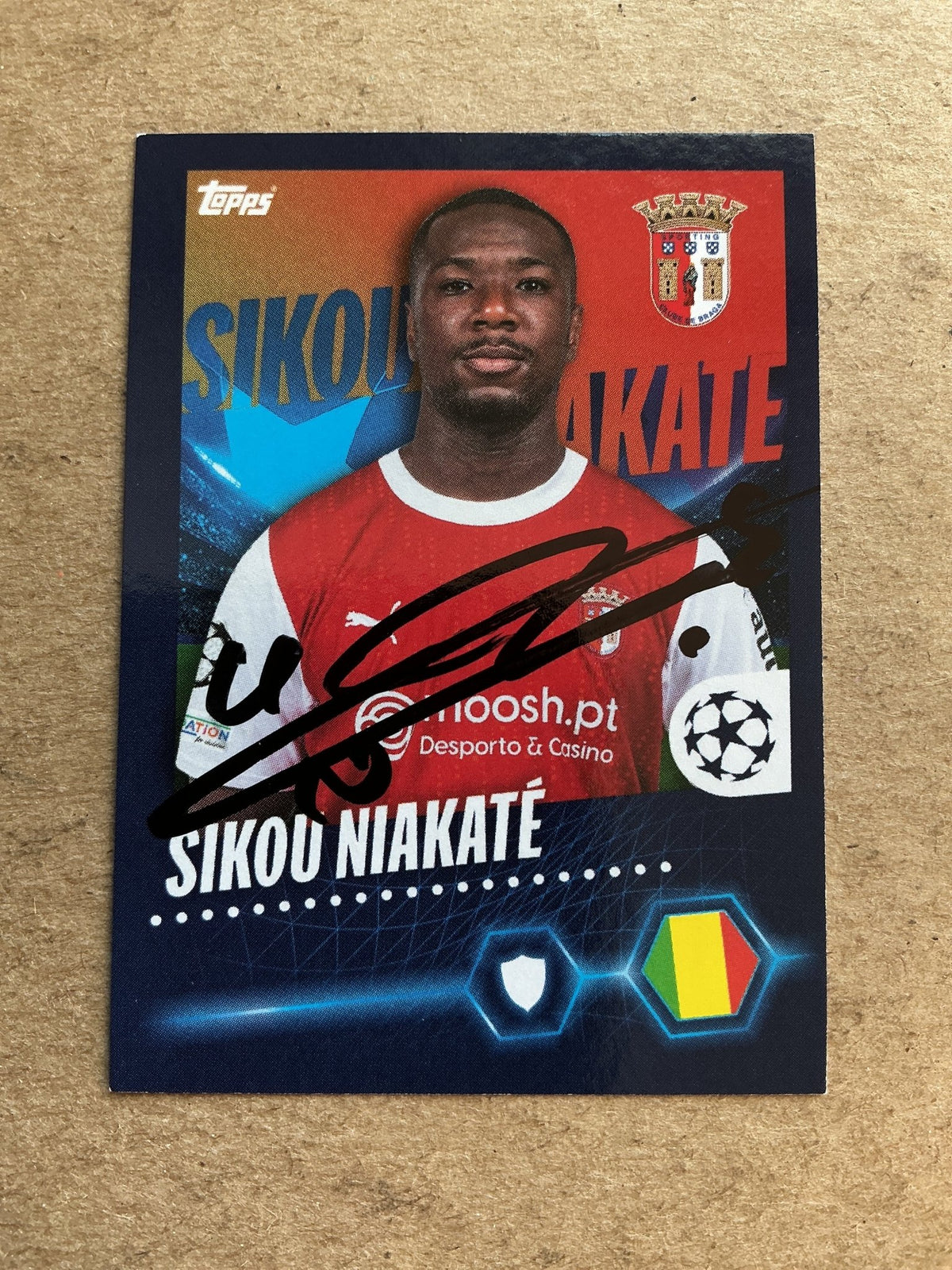 Sikou Niakaté, Senegal 🇸🇳 SC Braga 2023/24 Topps hand signed - Autographs-World