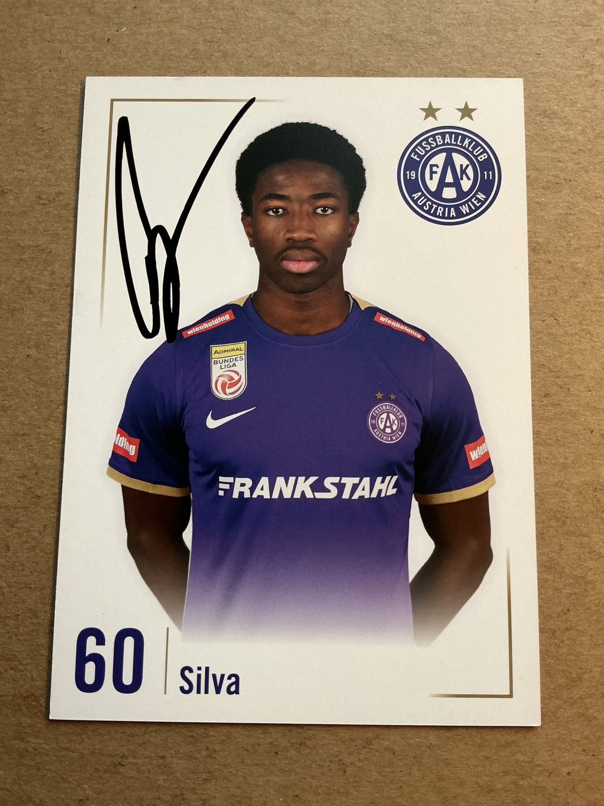 Silva, Togo 🇹🇬 FK Austria Wien 2023/24 hand signed - Autographs-World