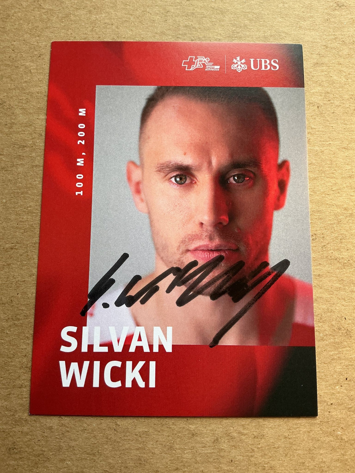 Silvan Wicki, Switzerland 🇨🇭 Athletics Summer Olympics 2024 hand signed - Autographs-World