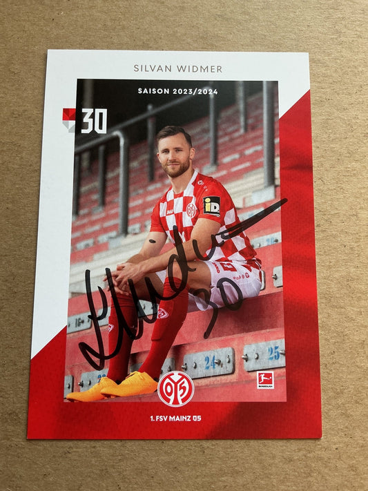 Silvan Widmer, Switzerland 🇨🇭 FSV Mainz 05 2023/24 hand signed - Autographs-World