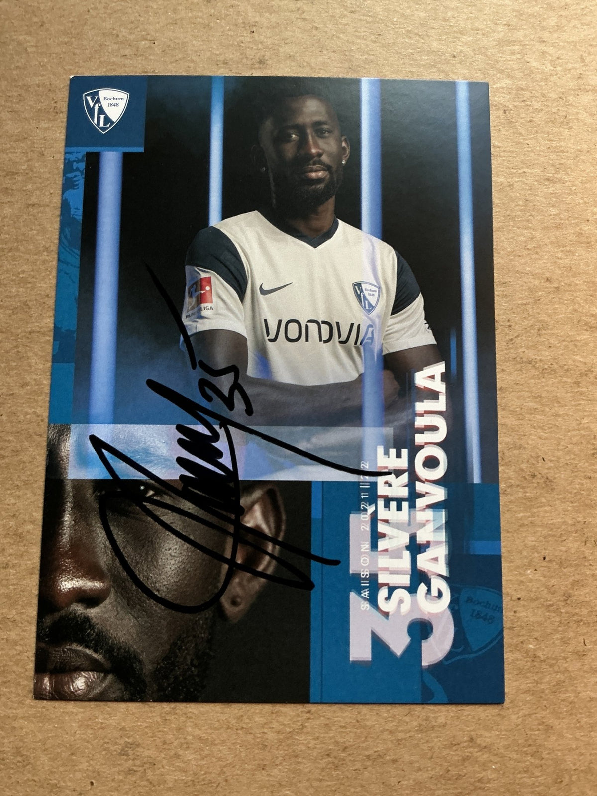 Silvère Ganvoula, Republic of the Congo 🇨🇬 VfL Bochum 2021/22 hand signed - Autographs-World
