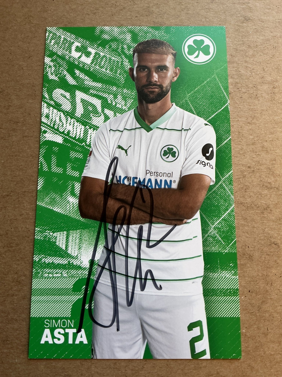 Simon Asta, Germany 🇩🇪 SpVgg Greuther Fürth 2023/24 hand signed - Autographs-World