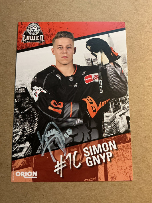 Simon Gnyp, Germany 🇩🇪 Löwen Frankfurt 2023/24 hand signed - Autographs-World