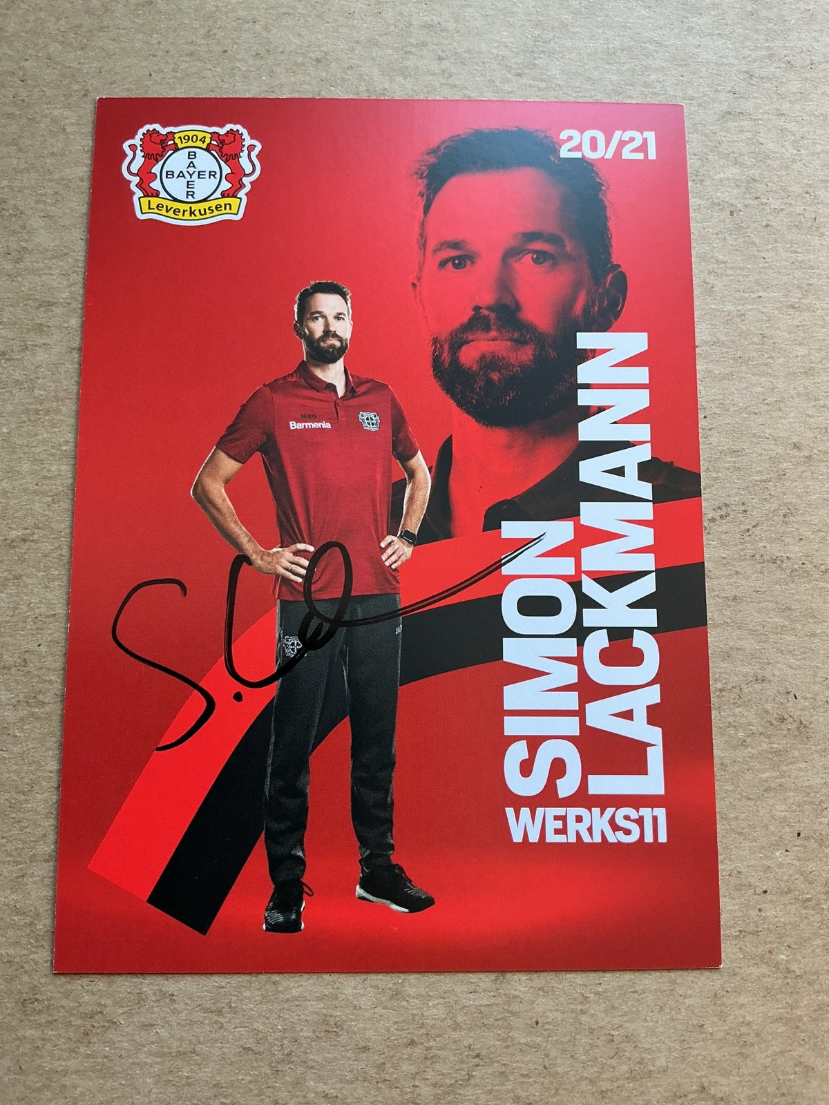 Simon Lackmann, Germany 🇩🇪 Bayer 04 Leverkusen 2020/21 hand signed - Autographs-World