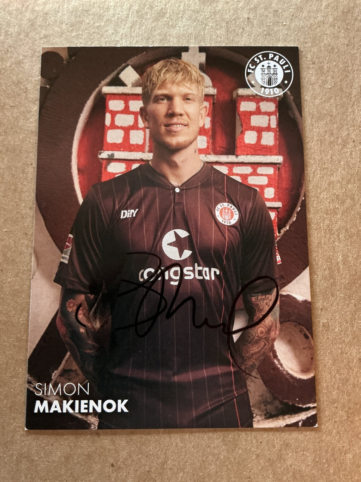 Simon Makienok, Denmark 🇩🇰 FC St. Pauli 2021/22 hand signed - Autographs-World