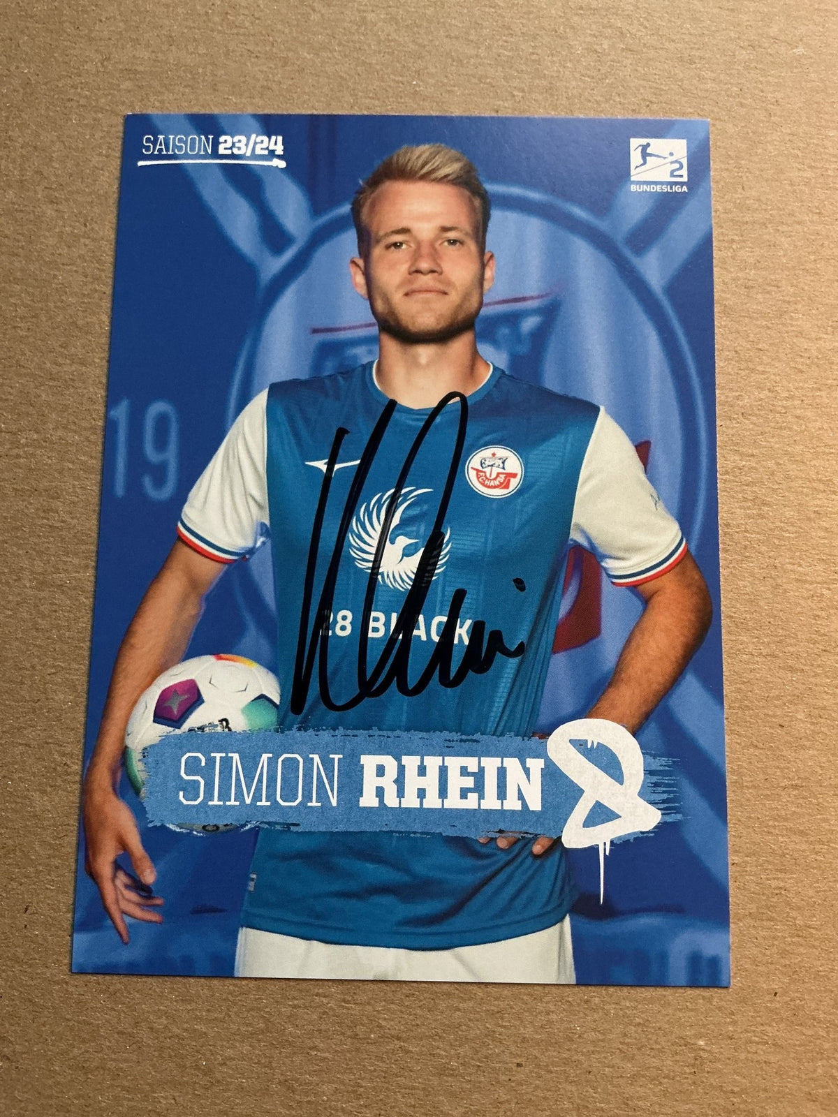 Simon Rhein, Germany 🇩🇪 Hansa Rostock 2023/24 hand signed - Autographs-World