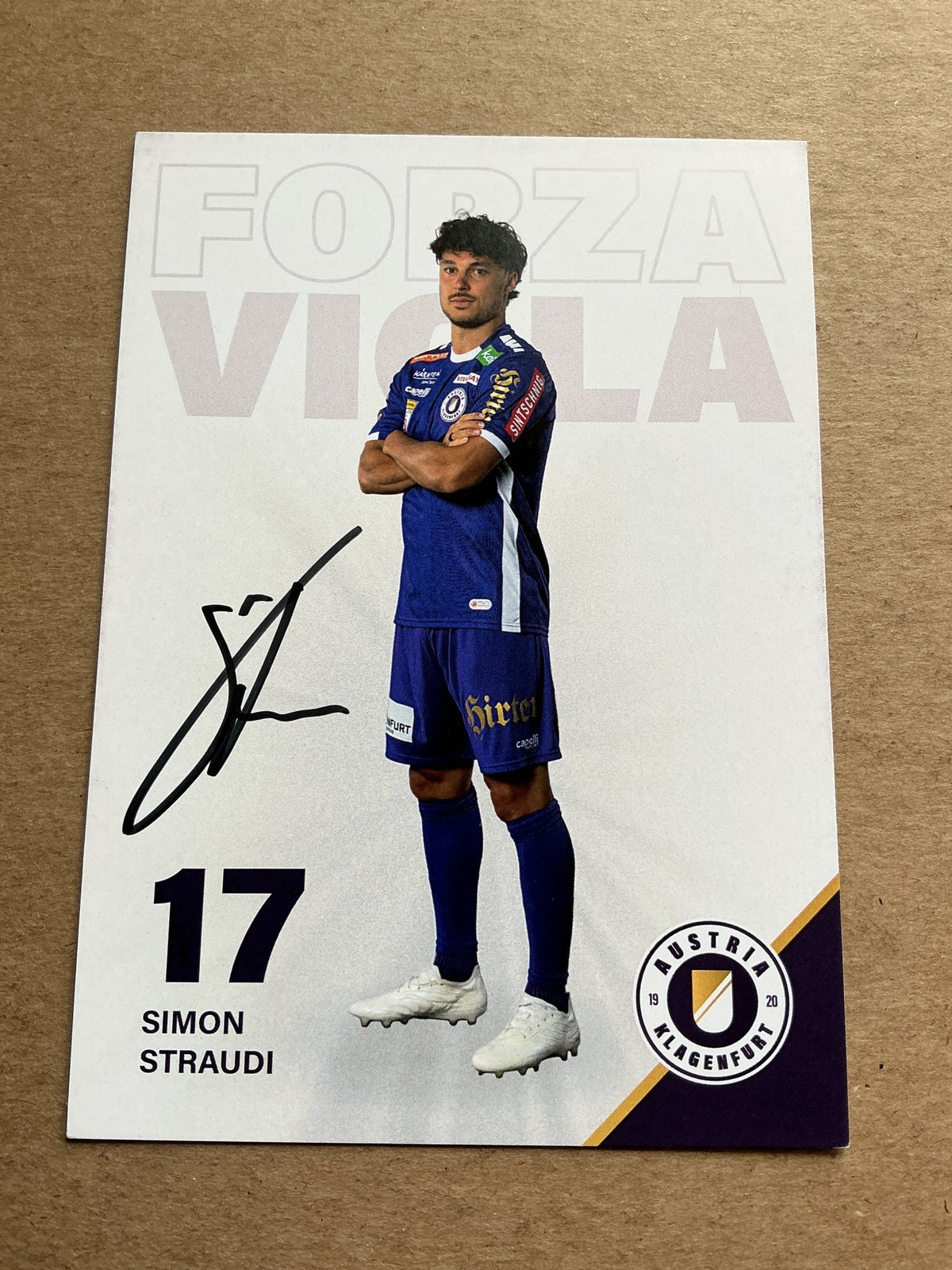 Simon Straudi, Italy 🇮🇹 Austria Klagenfurt 2023/24 hand signed - Autographs-World